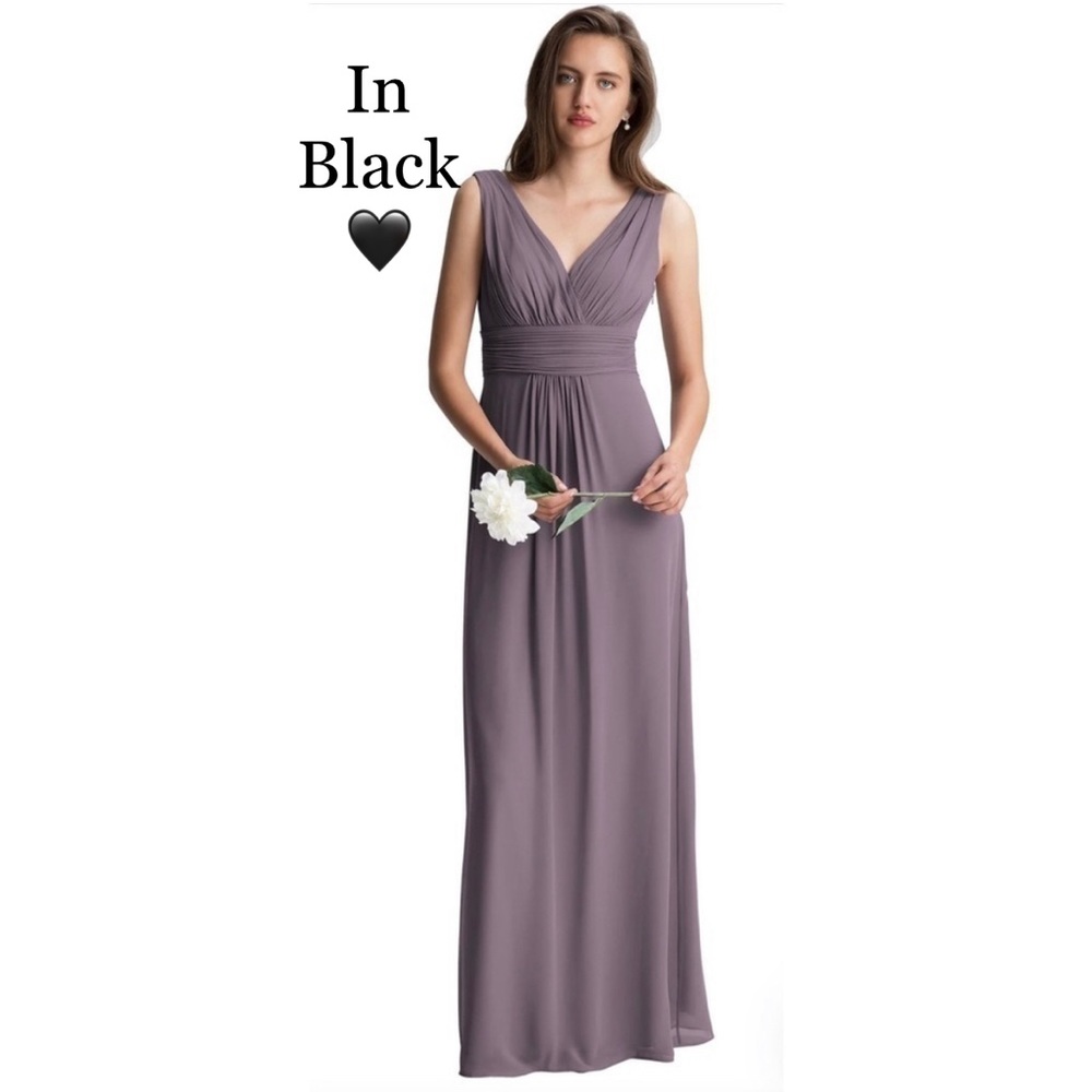 BILL LEVKOFF - Amber Chiffon V-Neck A-Line Princess Dress